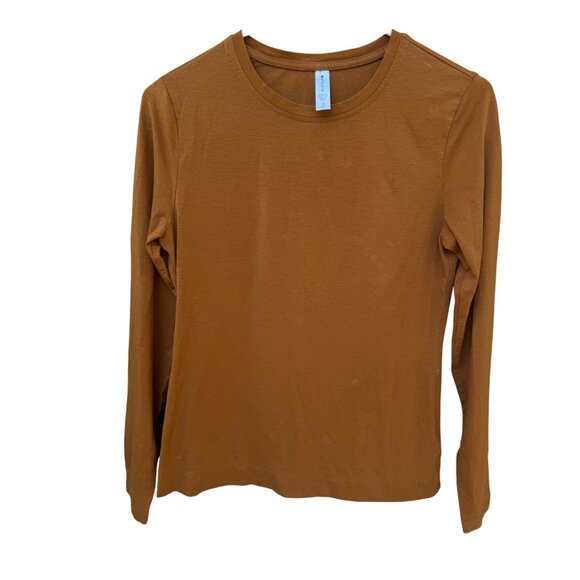 Athleta Tops - Athleta Women's XS Long-Sleeve Top Organic Cotton Brown